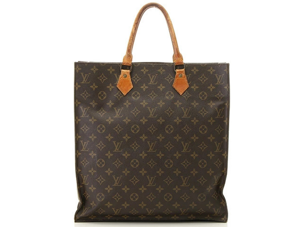 LOUIS VUITTON Tote Bag Sac Plat Monogram